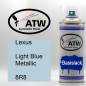 Preview: Lexus, Light Blue Metallic, 8R8: 400ml Sprühdose, von ATW Autoteile West.